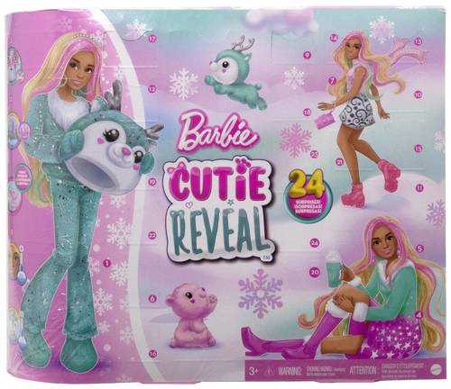 Mattel Barbie Cutie Reveal-Puppen Adventskalender