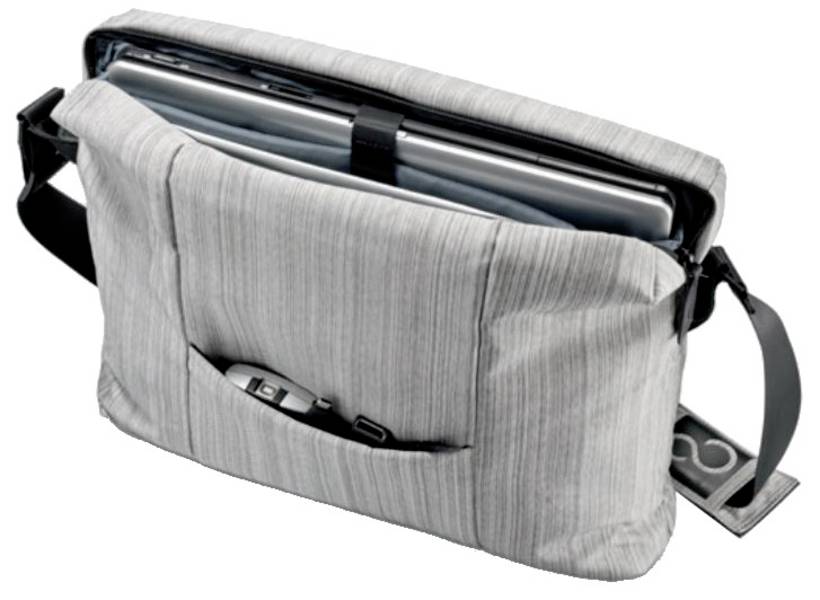 Fujitsu Notebook Tasche Messenger Bag Passend für maximal: 35,6 cm (14") Schwarz/Grau