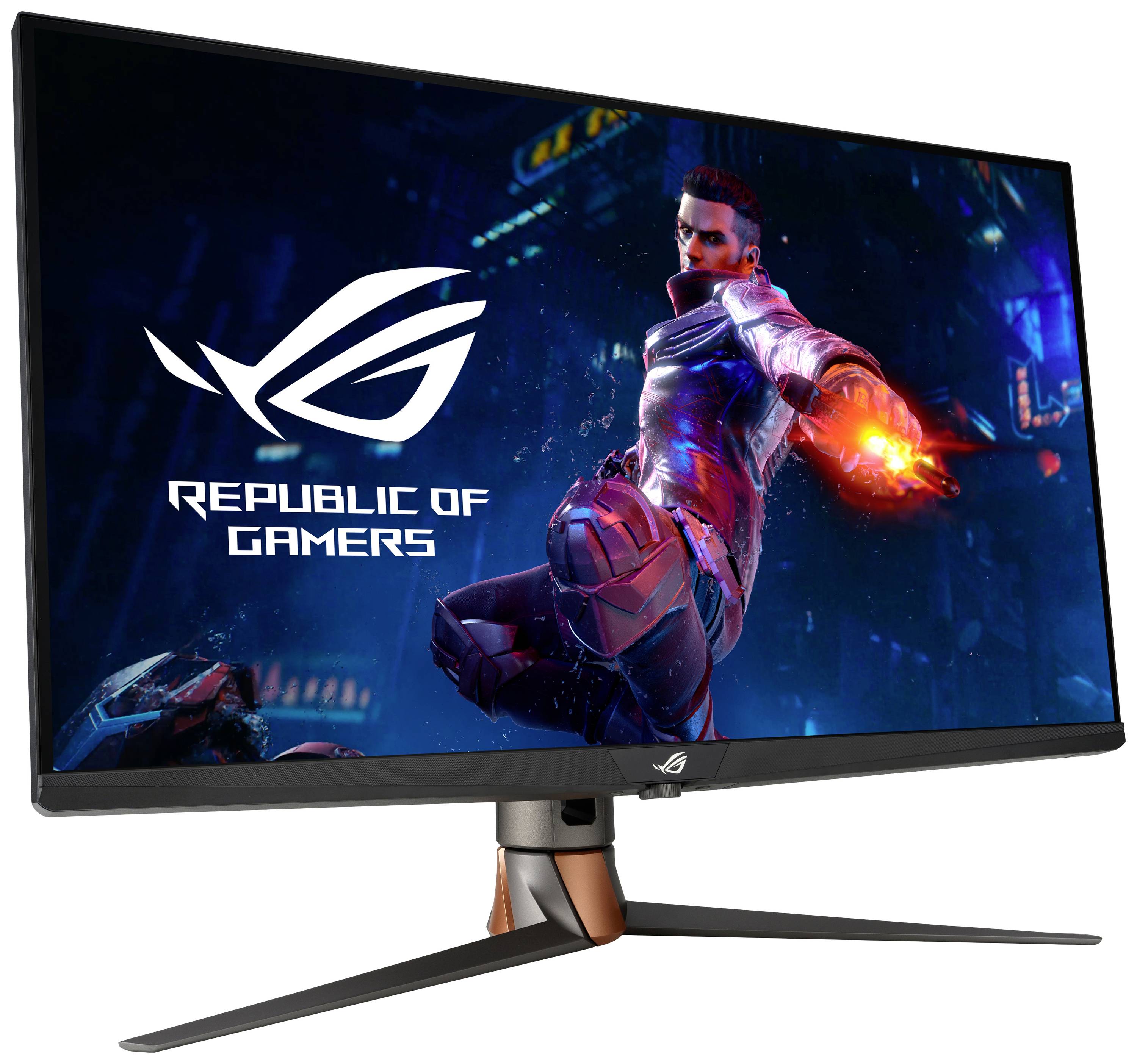 Asus PG32UQXR ROG Swift Gaming Gaming Monitor EEK G (A - G) 81.3 cm (32 Zoll) 3840 x 2160 Pixel 16:9 DisplayPort, HDMI®, Kopfhörer (3.5 mm Klinke)