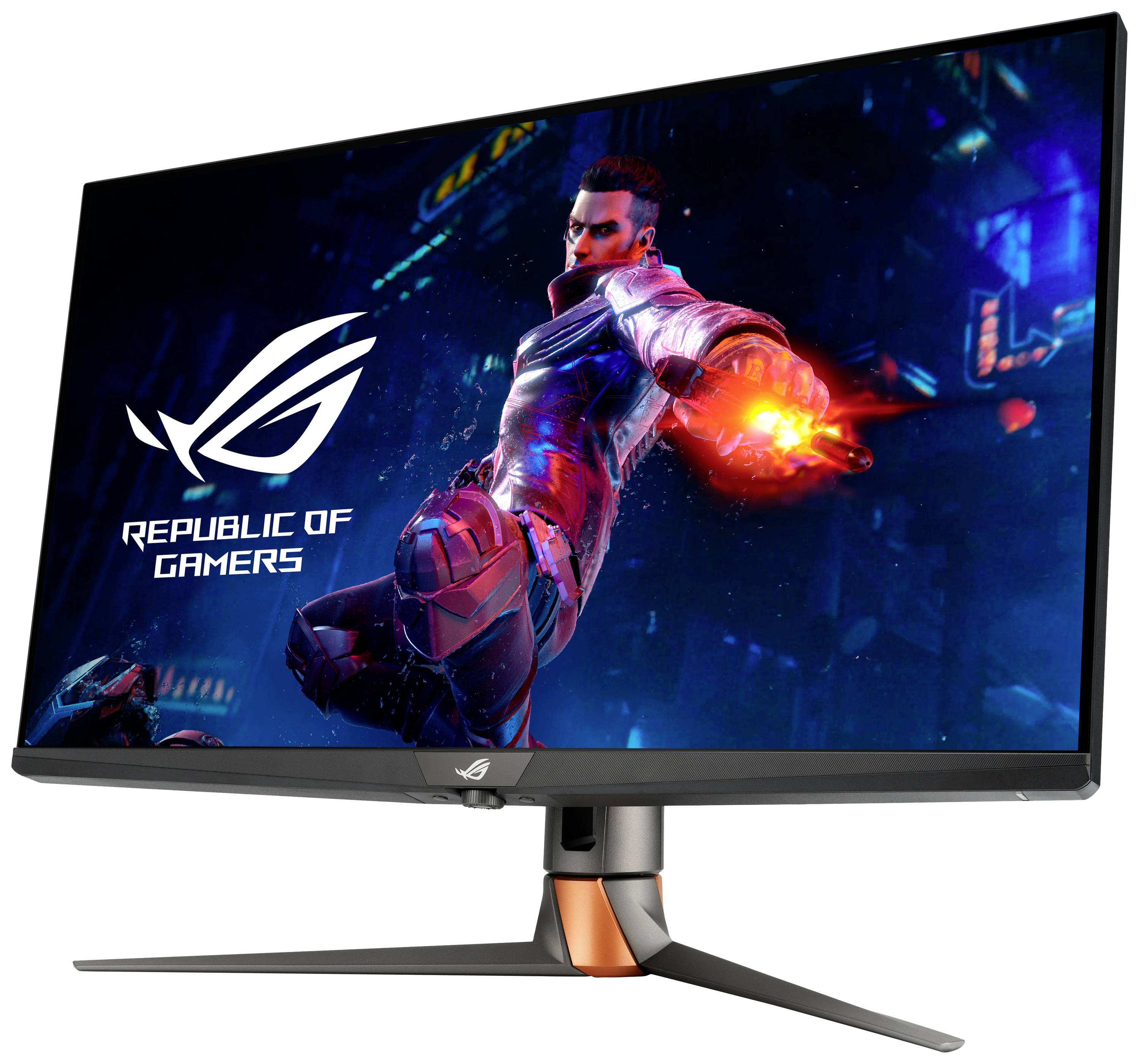 Asus PG32UQXR ROG Swift Gaming Gaming Monitor EEK G (A - G) 81.3 cm (32 Zoll) 3840 x 2160 Pixel 16:9 DisplayPort, HDMI®, Kopfhörer (3.5 mm Klinke)