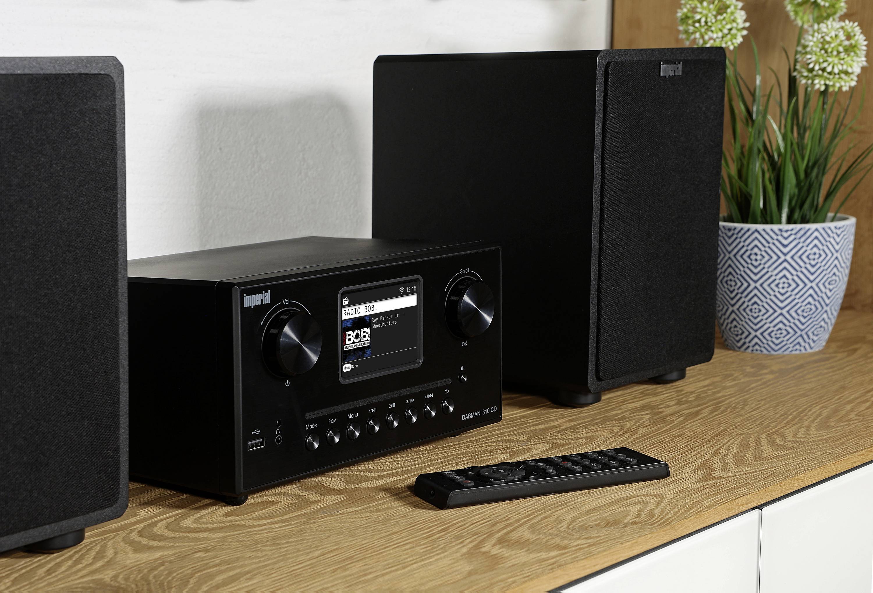 Imperial DABMAN i310 CD Stereoanlage Internetradio, DAB+, UKW, CD, Bluetooth®, DLNA, NFC, Inkl. Fernbedienung, DLNA-fähig 2 x 20W