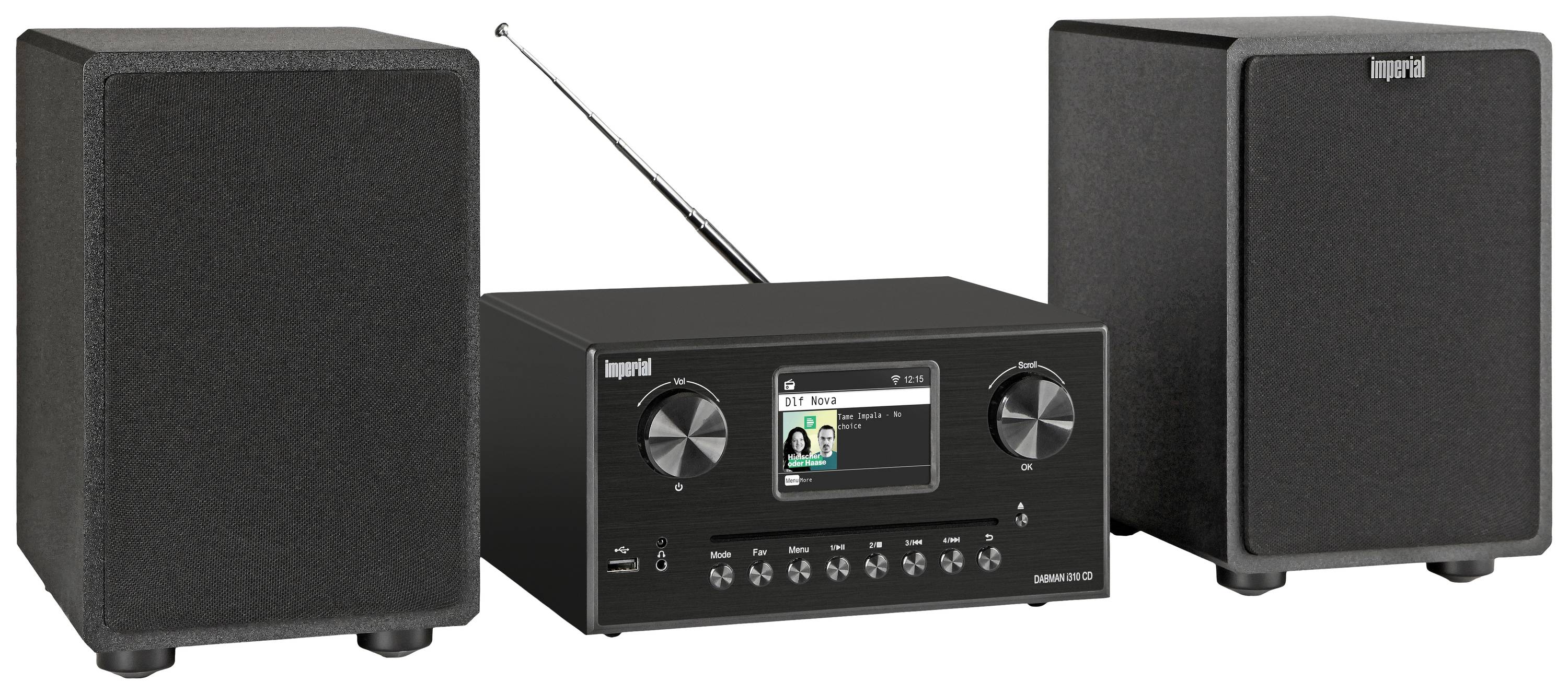 Imperial DABMAN i310 CD Stereoanlage Internetradio, DAB+, UKW, CD, Bluetooth®, DLNA, NFC, Inkl. Fernbedienung, DLNA-fähig 2 x 20W
