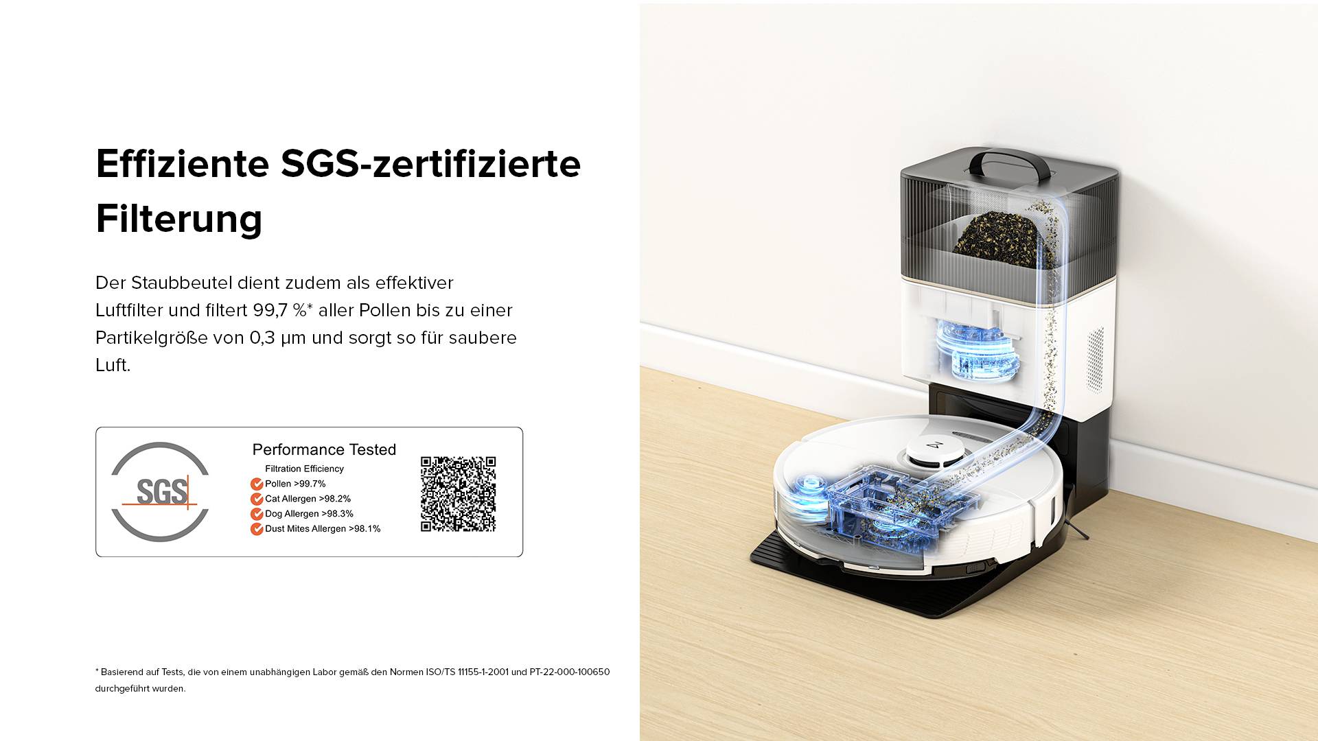 Roborock S8+ Saug-und Wischroboter Weiß kompatibel mit Amazon Alexa, kompatibel mit Google Home, Sprachgesteuert