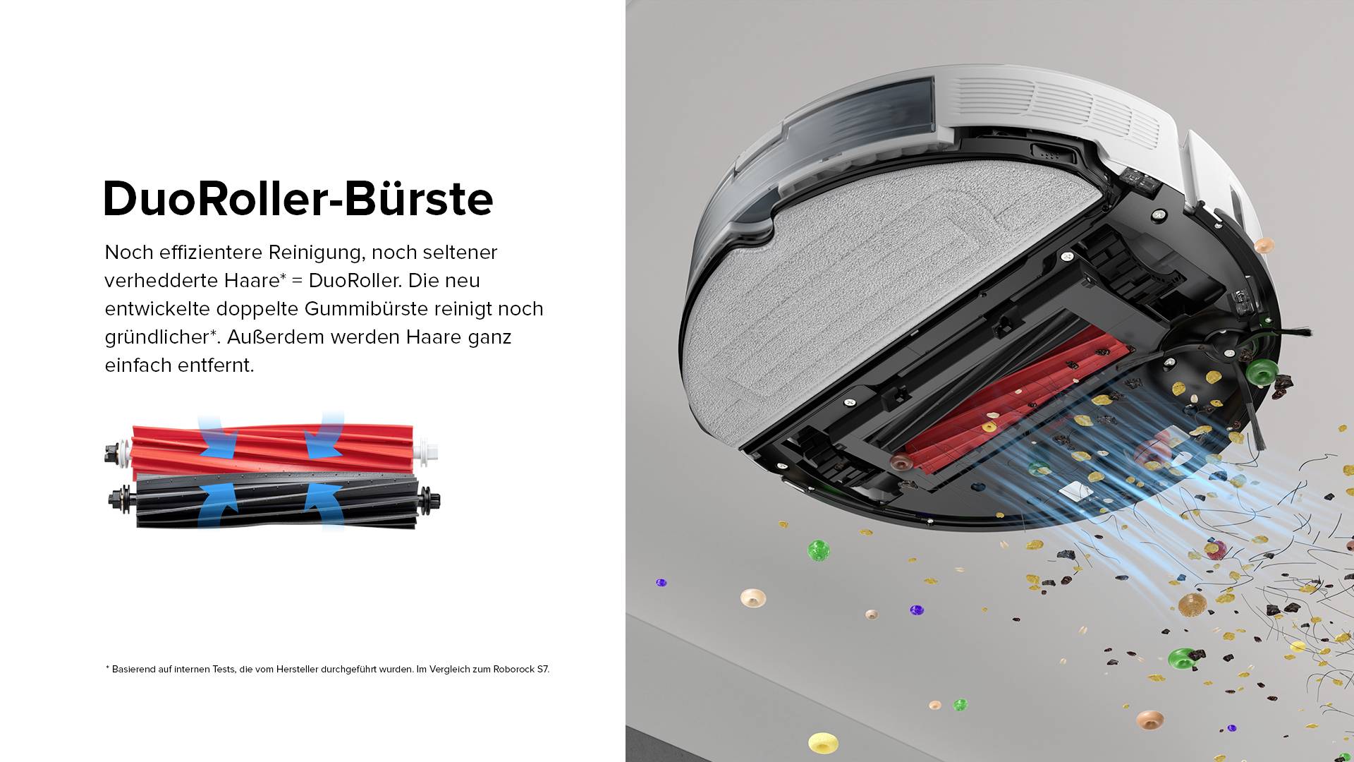 Roborock S8+ Saug-und Wischroboter Weiß kompatibel mit Amazon Alexa, kompatibel mit Google Home, Sprachgesteuert