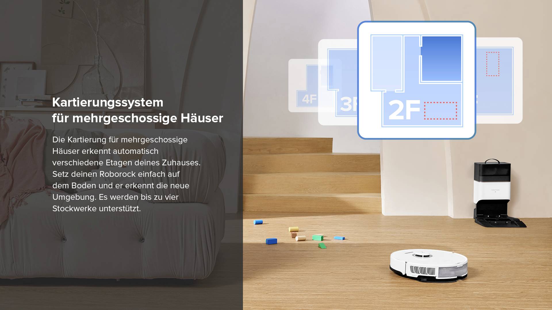 Roborock S8+ Saug-und Wischroboter Weiß kompatibel mit Amazon Alexa, kompatibel mit Google Home, Sprachgesteuert