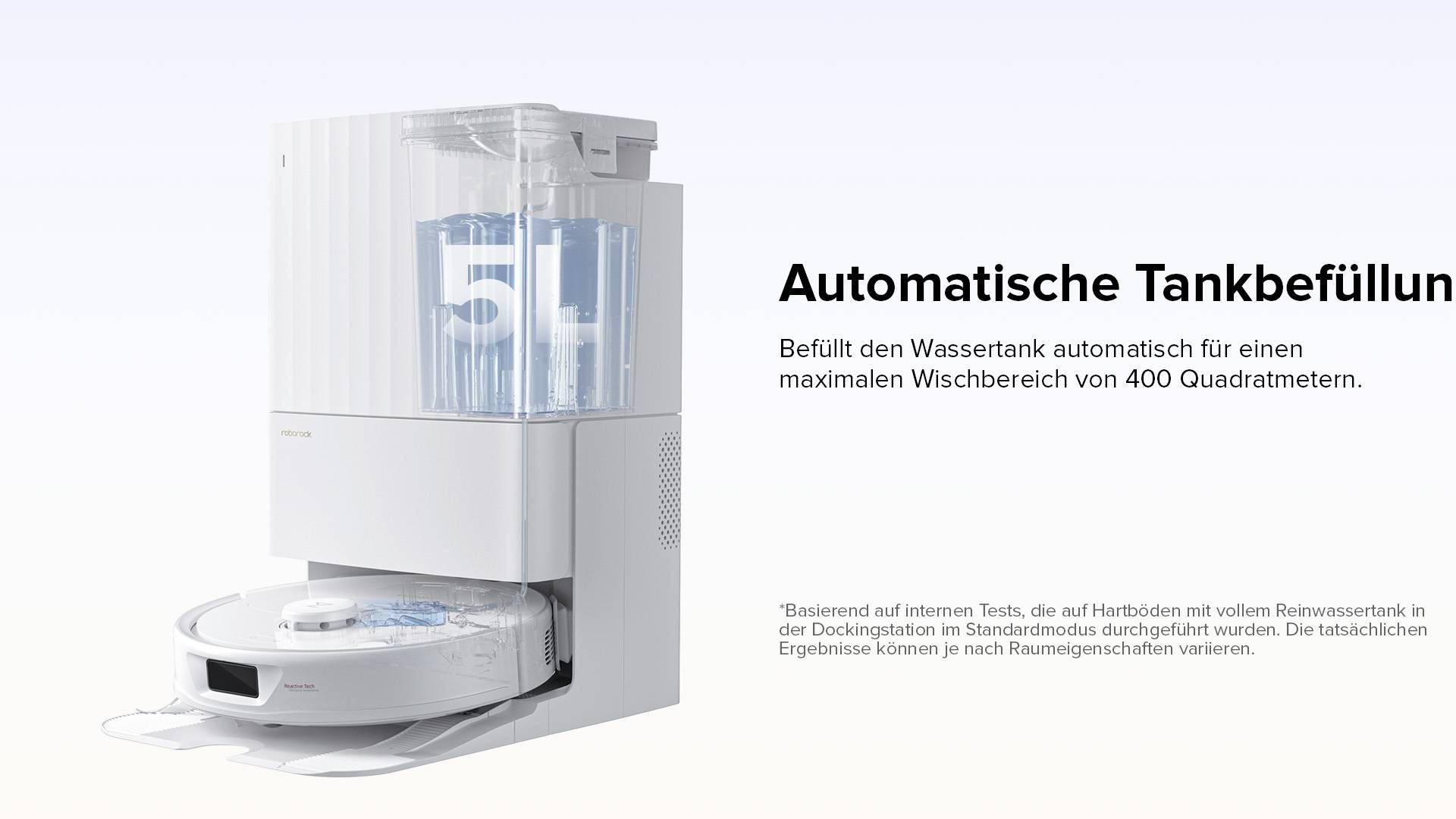 Roborock Qrevo White Saug-und Wischroboter Weiß kompatibel mit Amazon Alexa, kompatibel mit Google Home, Sprachgesteuert