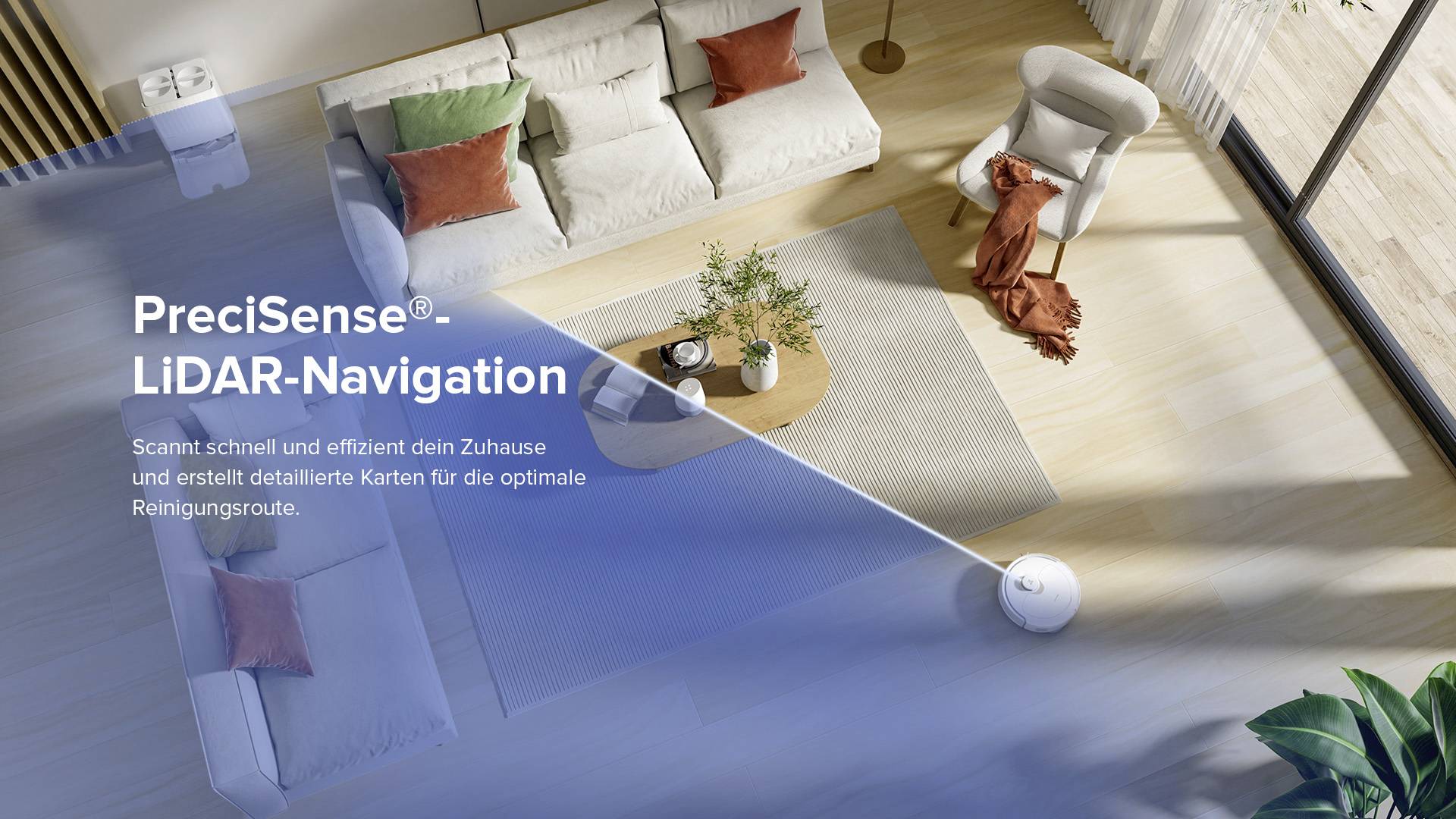 Roborock Qrevo White Saug-und Wischroboter Weiß kompatibel mit Amazon Alexa, kompatibel mit Google Home, Sprachgesteuert