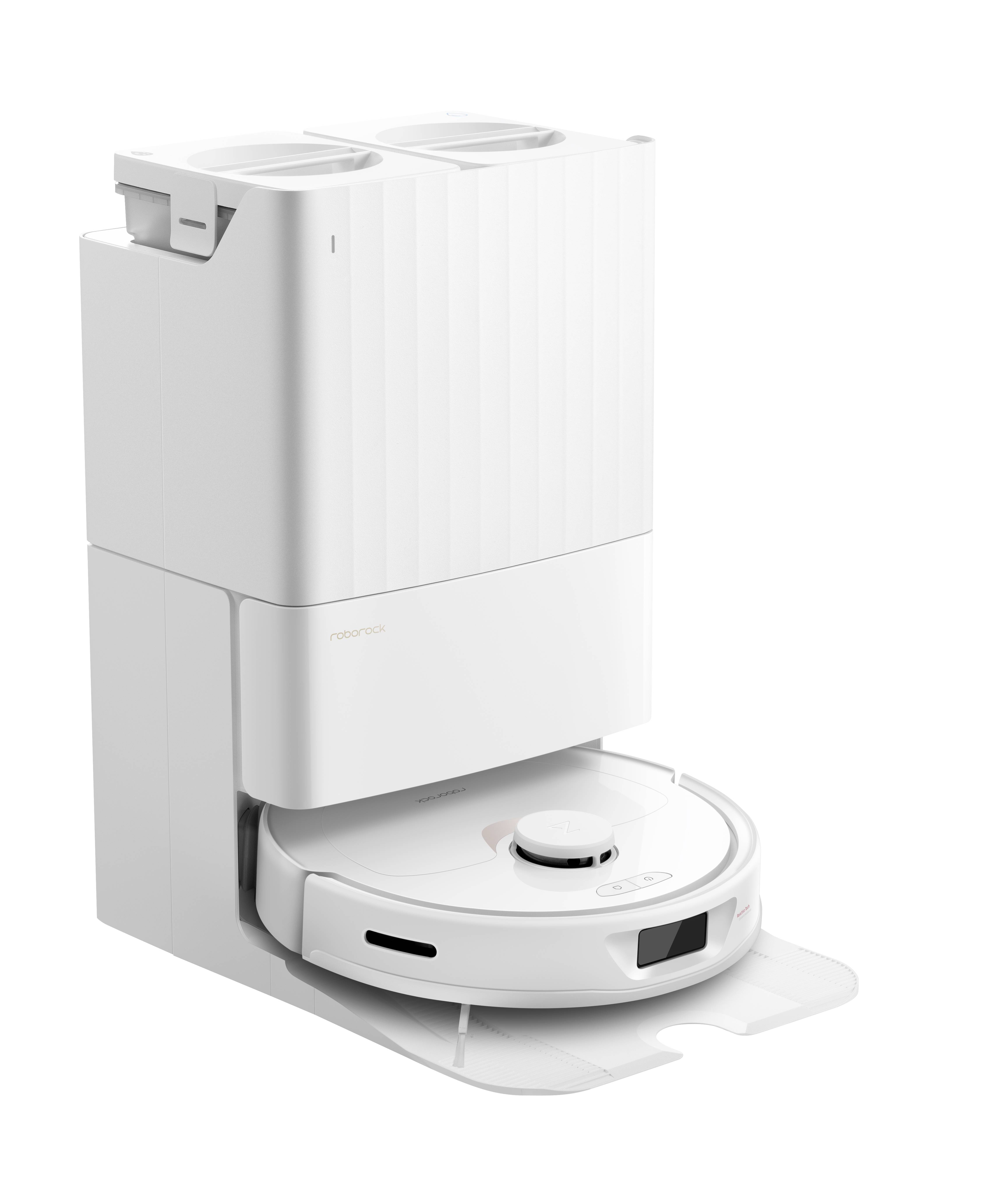 Roborock Qrevo White Saug-und Wischroboter Weiß kompatibel mit Amazon Alexa, kompatibel mit Google Home, Sprachgesteuert