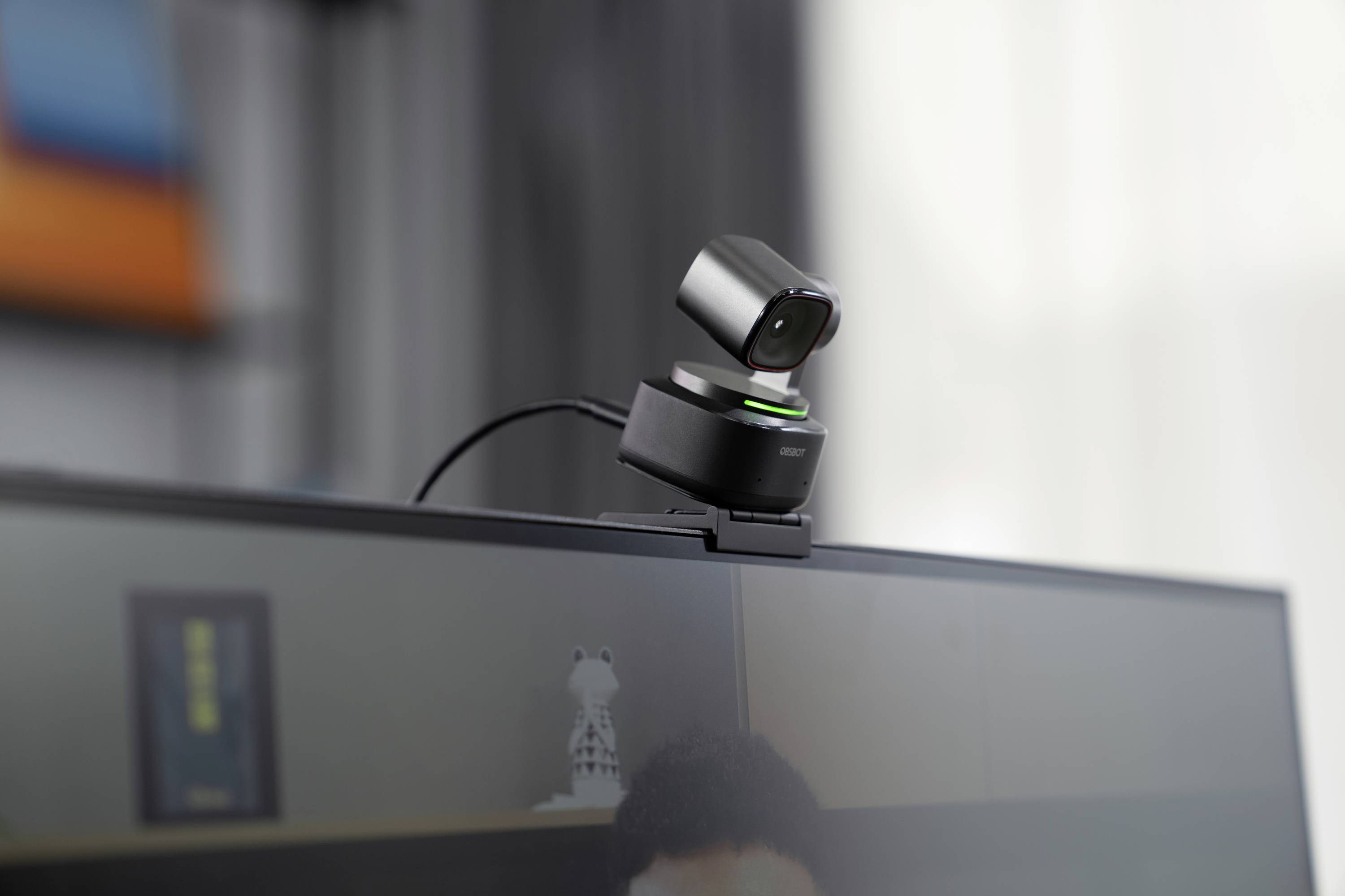 Obsbot Tiny 2 PTZ 4K-Webcam 3840 x 2160 Pixel Gestensteuerung, Sprachsteuerung, Schnelles Auto-Tracking per AI, Standfuß