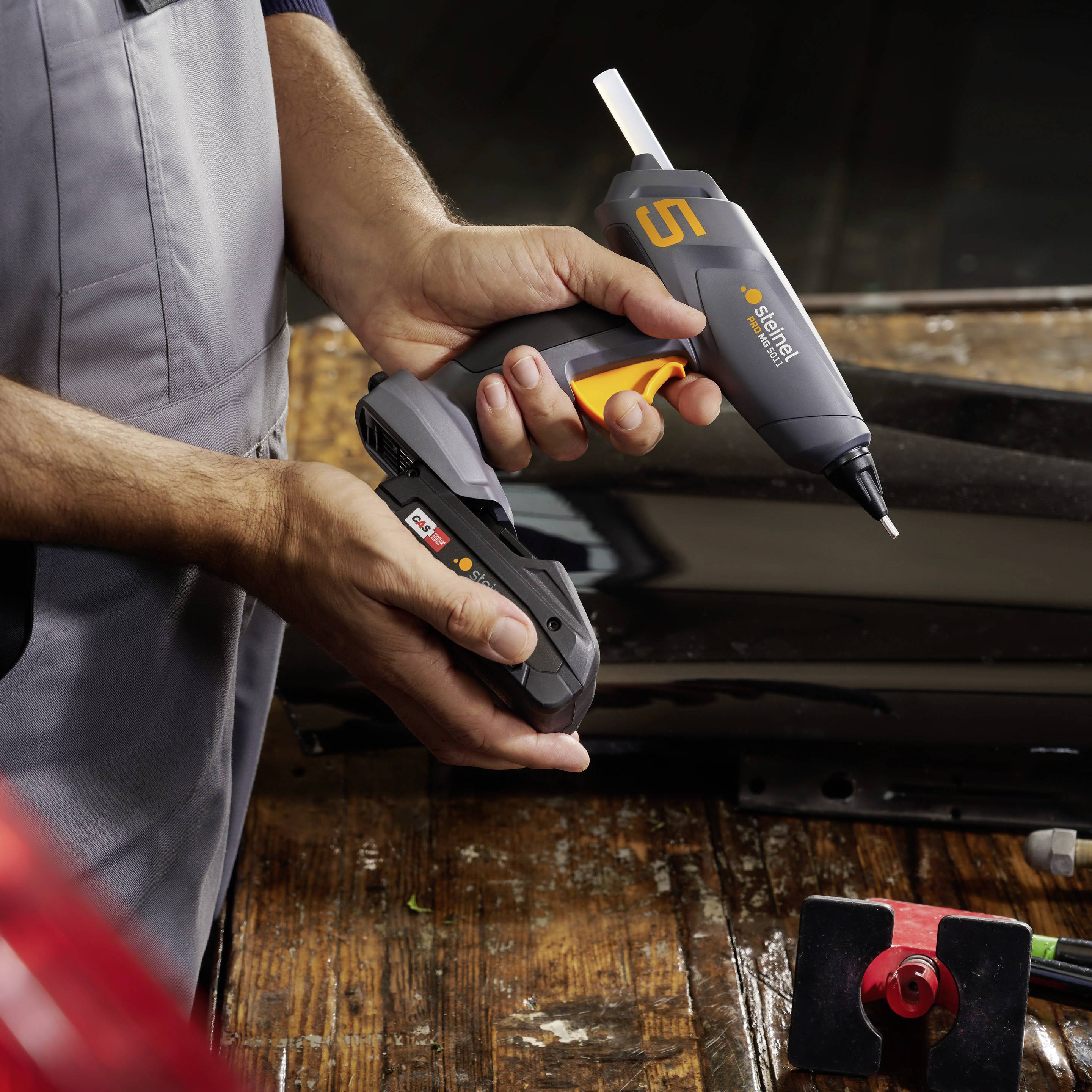 Steinel MOBILEGLUE 5011 A-SET FS-KF Akku Heißklebepistole inkl. Akku, inkl. Ladegerät 11 mm 18 V 1 St.