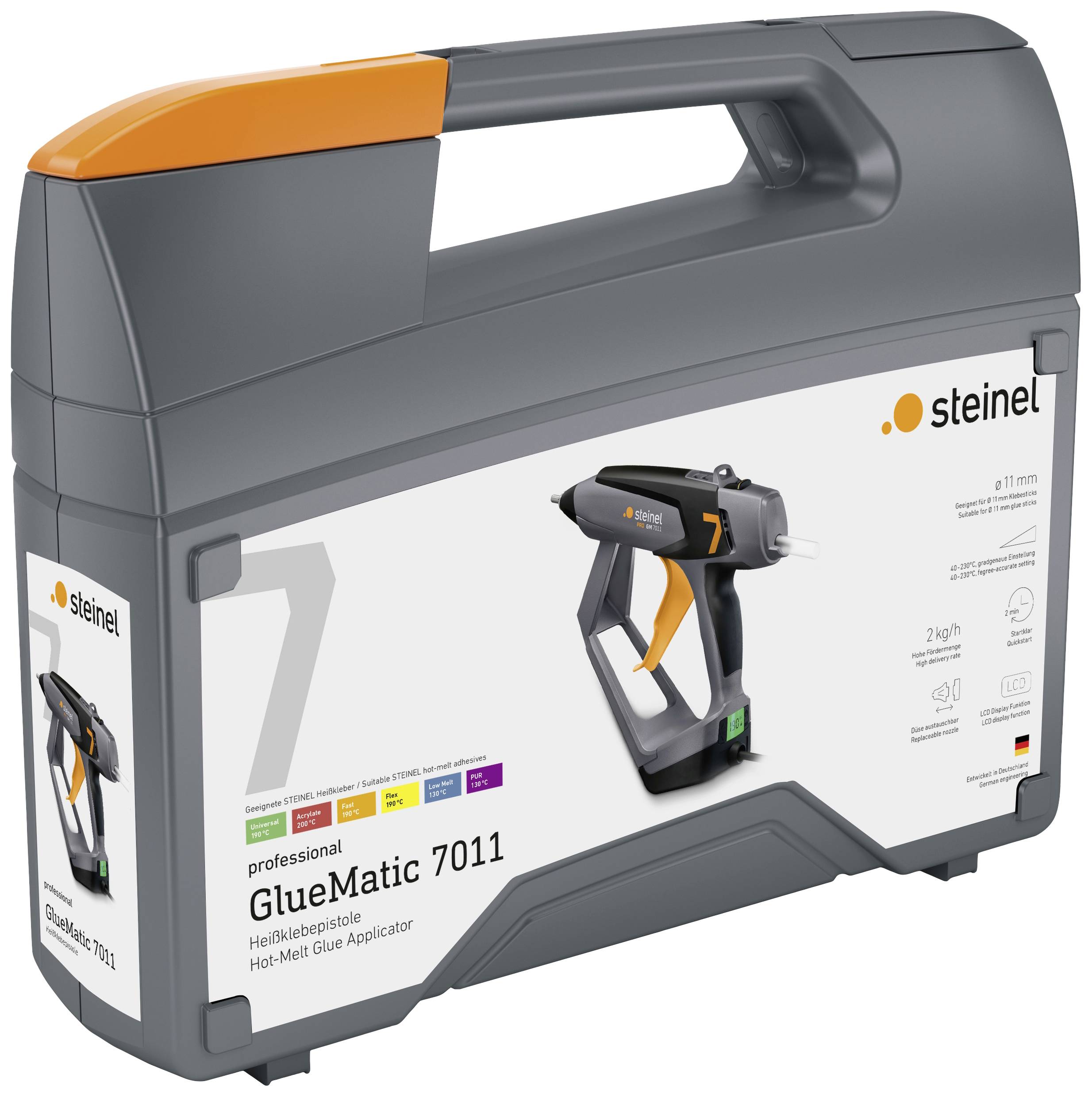 Steinel GLUEMATIC 7011 KF Heißklebepistole inkl. Koffer 11mm 400W 1St.