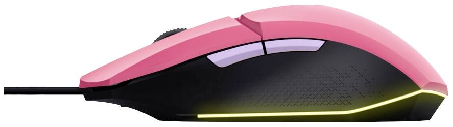 Trust GXT 790P 3-in-1 Gaming-Maus & Headset-Set USB Optisch Pink Beleuchtet