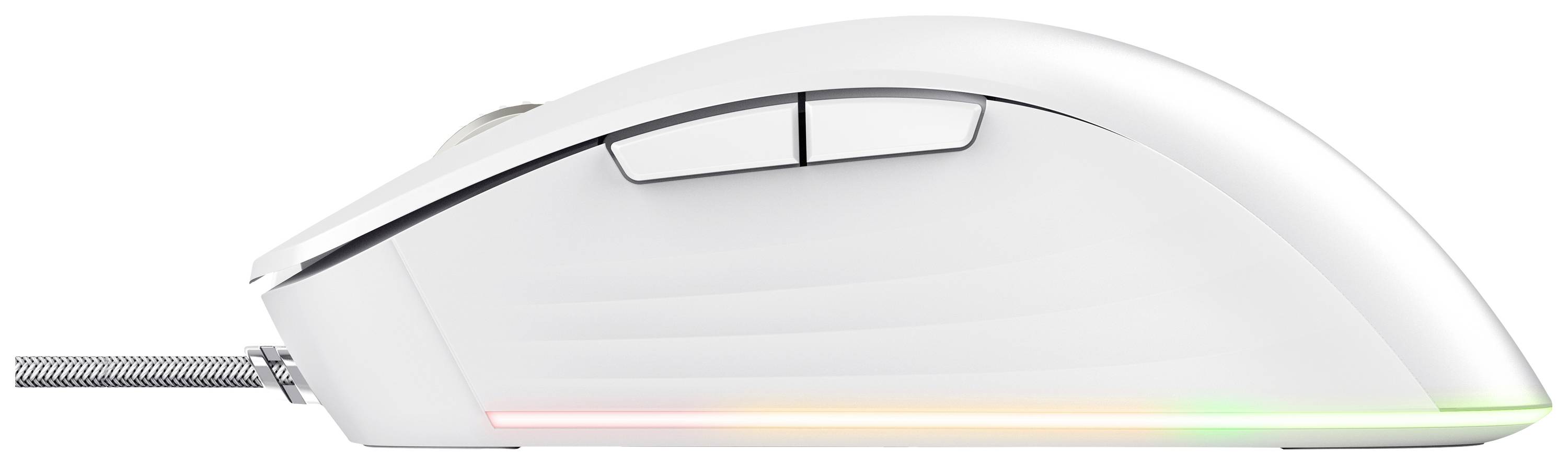 Trust GXT924W YBAR+ Gaming-Maus Kabelgebunden Optisch Weiß 6 Tasten 25600 dpi Beleuchtet