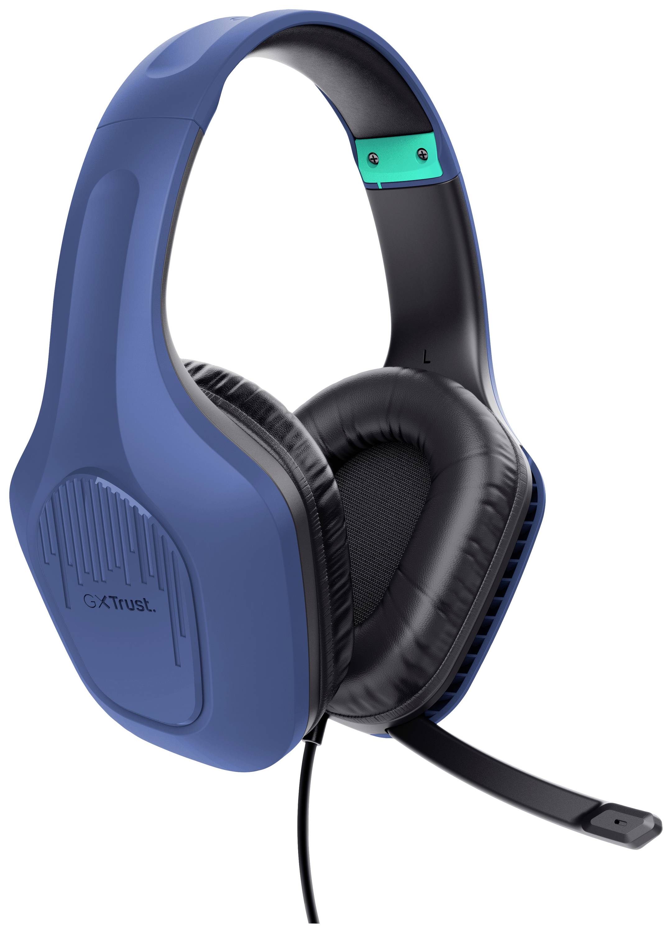 Trust GXT415B ZIROX Over Ear Headset kabelgebunden Stereo Blau Gaming