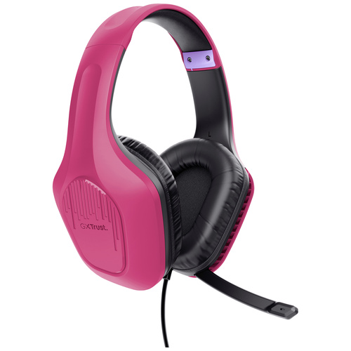 Trust GXT415P ZIROX Gaming Over Ear Headset kabelgebunden Stereo Pink