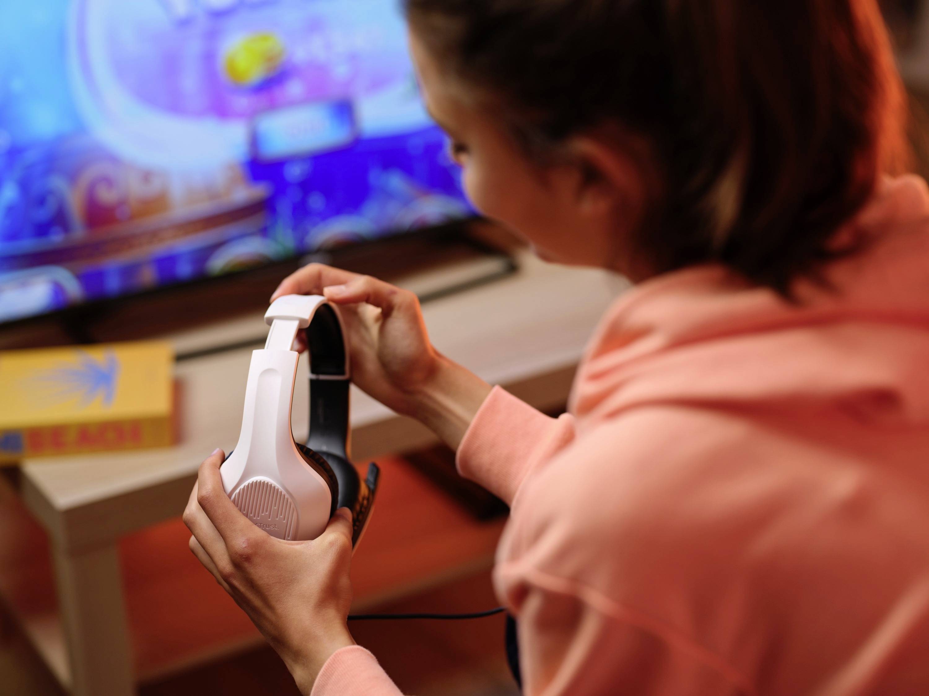 Trust GXT415PS ZIROX PS5 Over Ear Headset kabelgebunden Stereo Weiß Gaming