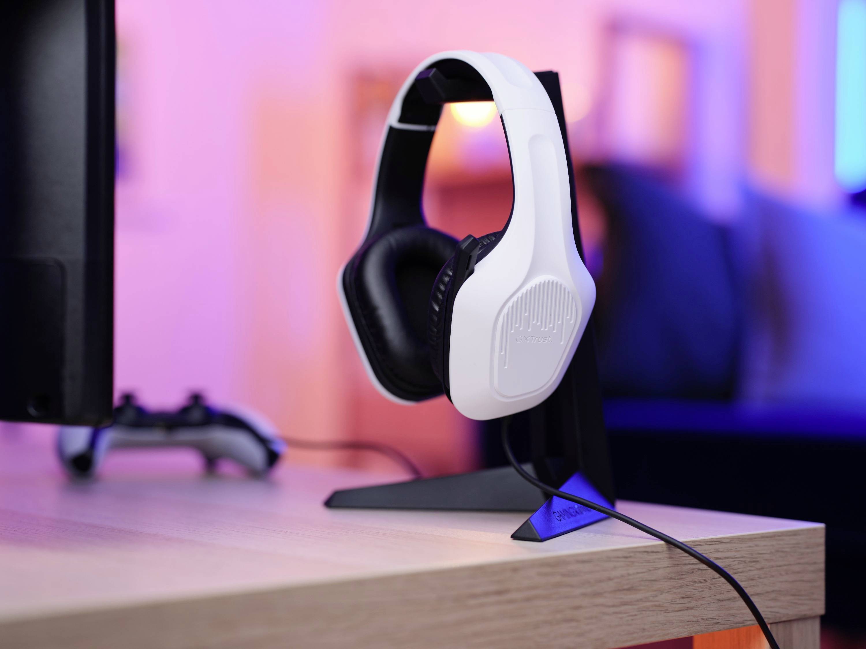 Trust GXT415PS ZIROX PS5 Over Ear Headset kabelgebunden Stereo Weiß Gaming