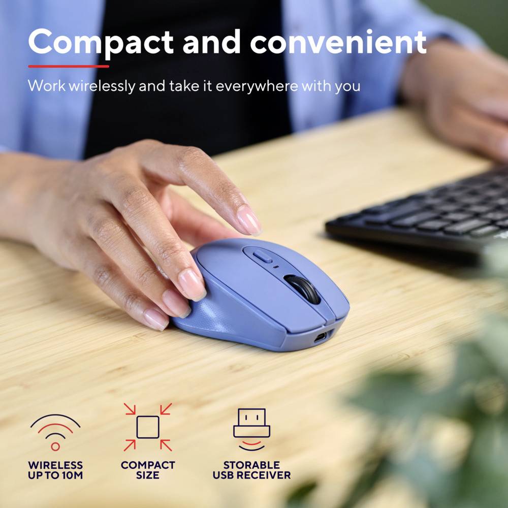 Trust ZAYA Maus Funk Optisch Blau 4 Tasten 1600 dpi