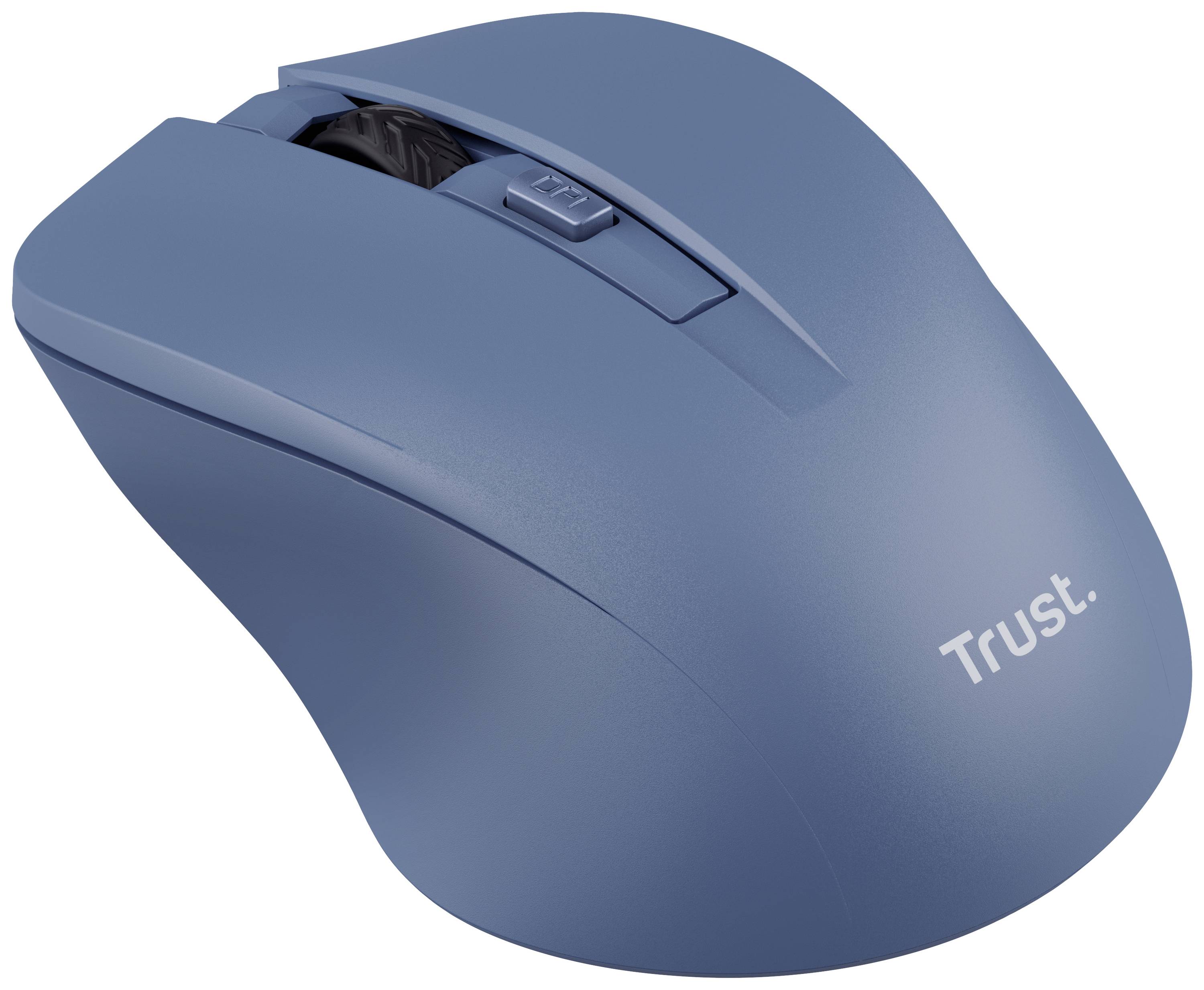 Trust MYDO SILENT Maus Funk Optisch Blau 4 Tasten 1800 dpi