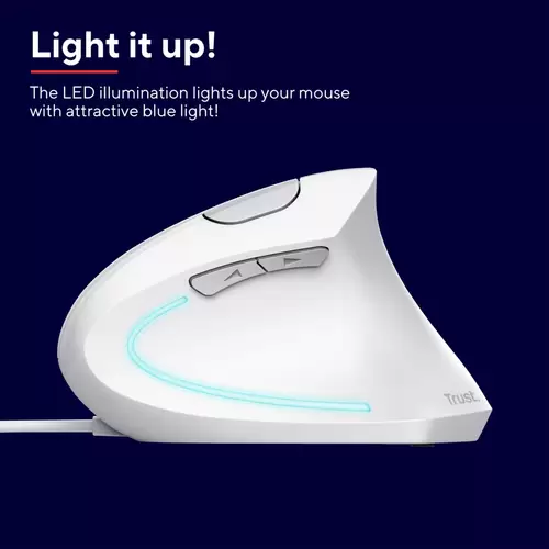 Trust VERTO ERGO Maus Kabelgebunden Optisch Weiß 6 Tasten 1600 dpi Ergonomisch Trust VERTO ERGO Maus Kabelgebunden Optisch Weiß 6 Tasten 1600 dpi Ergonomisch