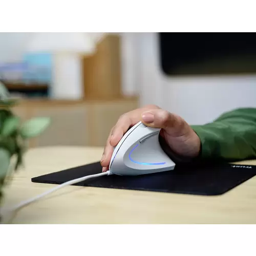 Trust VERTO ERGO Maus Kabelgebunden Optisch Weiß 6 Tasten 1600 dpi Ergonomisch Trust VERTO ERGO Maus Kabelgebunden Optisch Weiß 6 Tasten 1600 dpi Ergonomisch