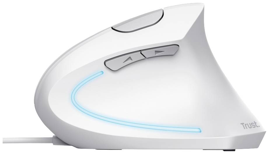 Trust VERTO ERGO Maus Kabelgebunden Optisch Weiß 6 Tasten 1600 dpi Ergonomisch