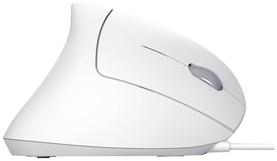 Trust VERTO ERGO Maus Kabelgebunden Optisch Weiß 6 Tasten 1600 dpi Ergonomisch