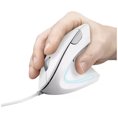 Trust VERTO ERGO Maus Kabelgebunden Optisch Weiß 6 Tasten 1600 dpi Ergonomisch Trust VERTO ERGO Maus Kabelgebunden Optisch Weiß 6 Tasten 1600 dpi Ergonomisch