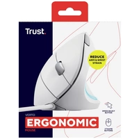 Trust VERTO ERGO Maus Kabelgebunden Optisch Weiß 6 Tasten 1600 dpi Ergonomisch Trust VERTO ERGO Maus Kabelgebunden Optisch Weiß 6 Tasten 1600 dpi Ergonomisch
