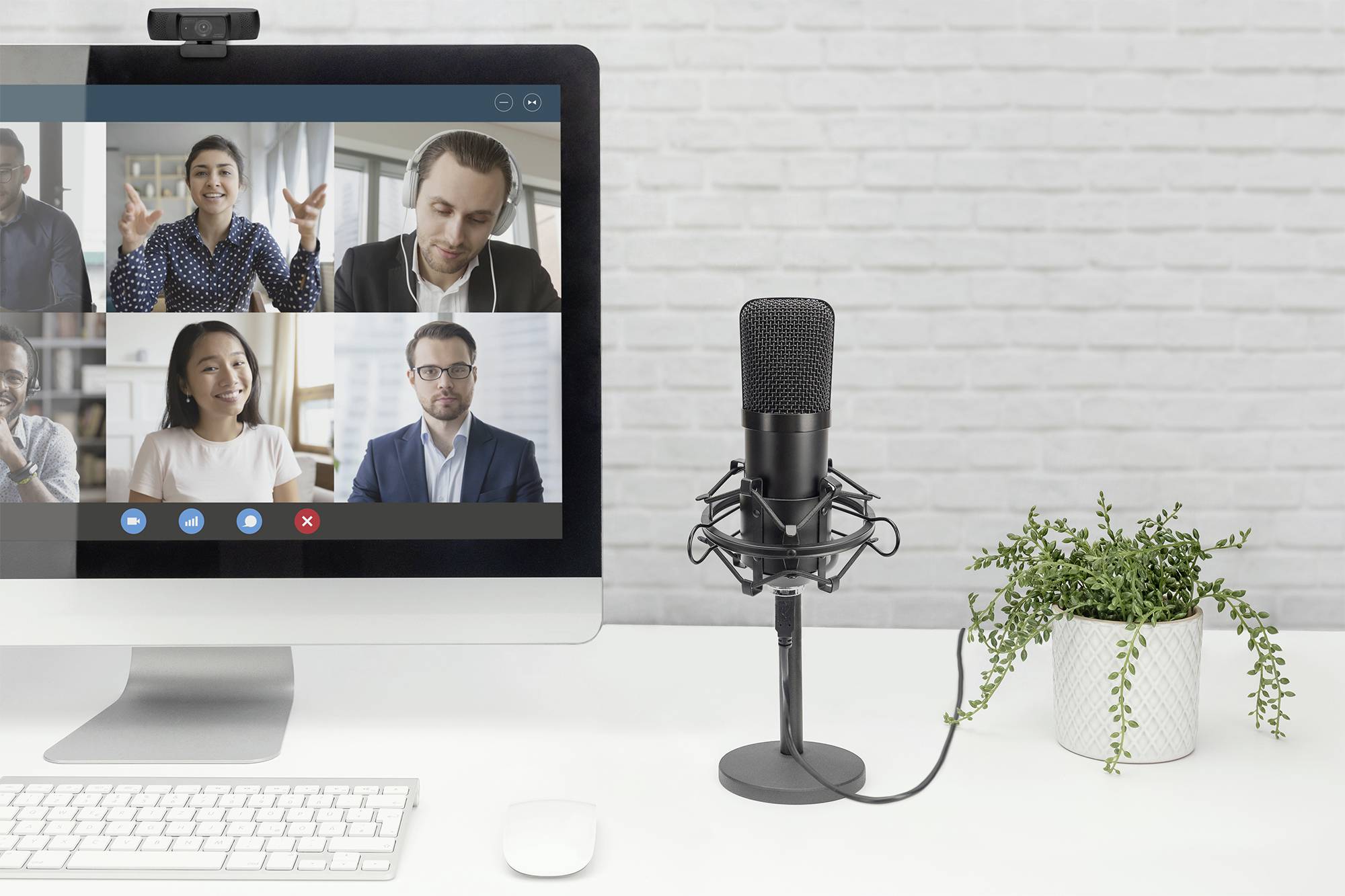 Digitus DA-20300 Stand Sprach-Mikrofon Übertragungsart (Details):Kabelgebunden, USB inkl Spinne, inkl. Kabel, inkl. Stativ, Standfuß USB, USB-A, USB