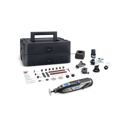 Dremel 8240-5/65 F0138240JK Multifunktionswerkzeug inkl. Akku, inkl. Ladegerät, inkl. Koffer, mit Zubehör 12V 2.0Ah Anzahl