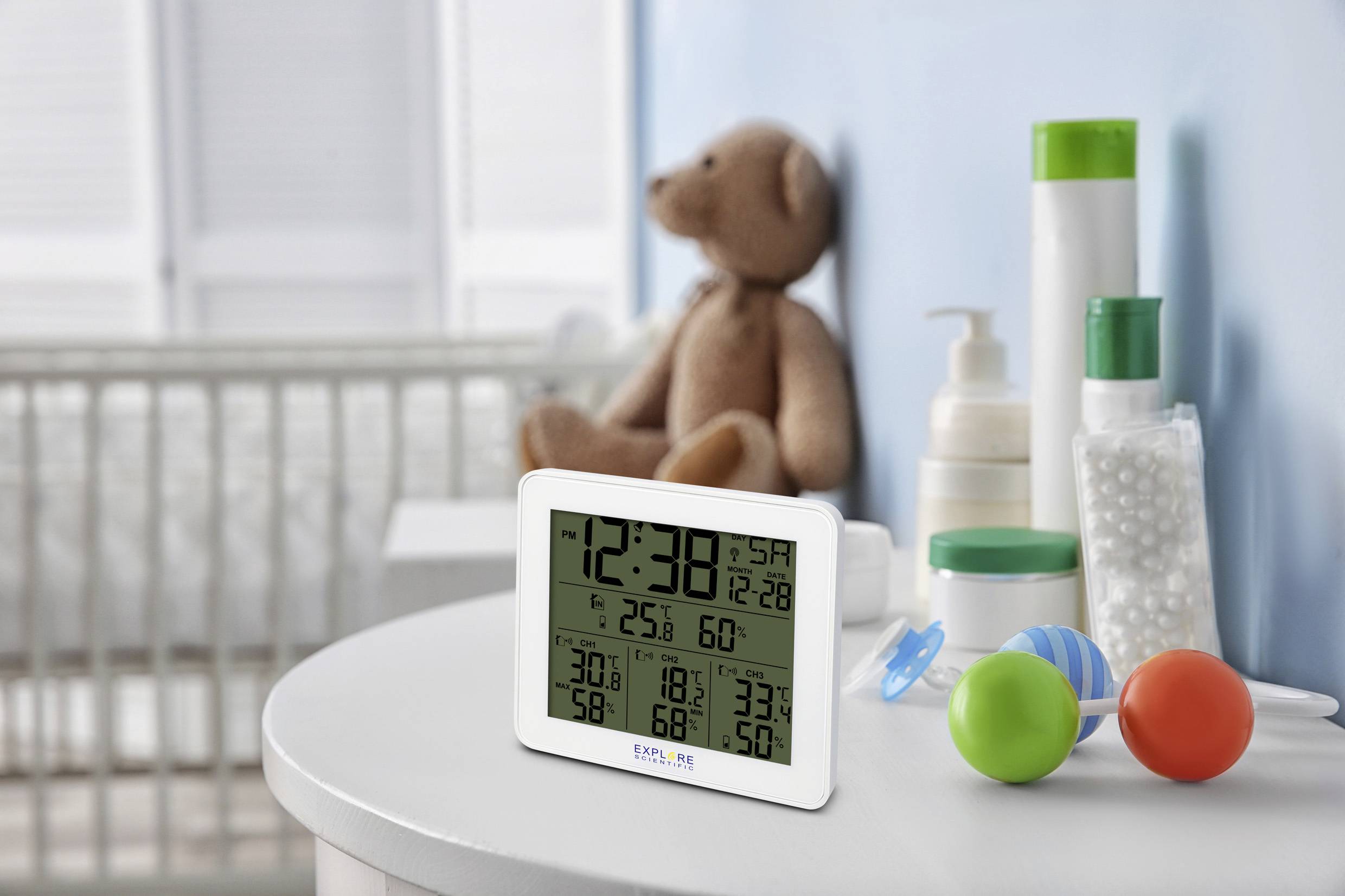 Explore Scientific WSH4003 Funk-Wetterstation Anzahl Sensoren max. 3St.