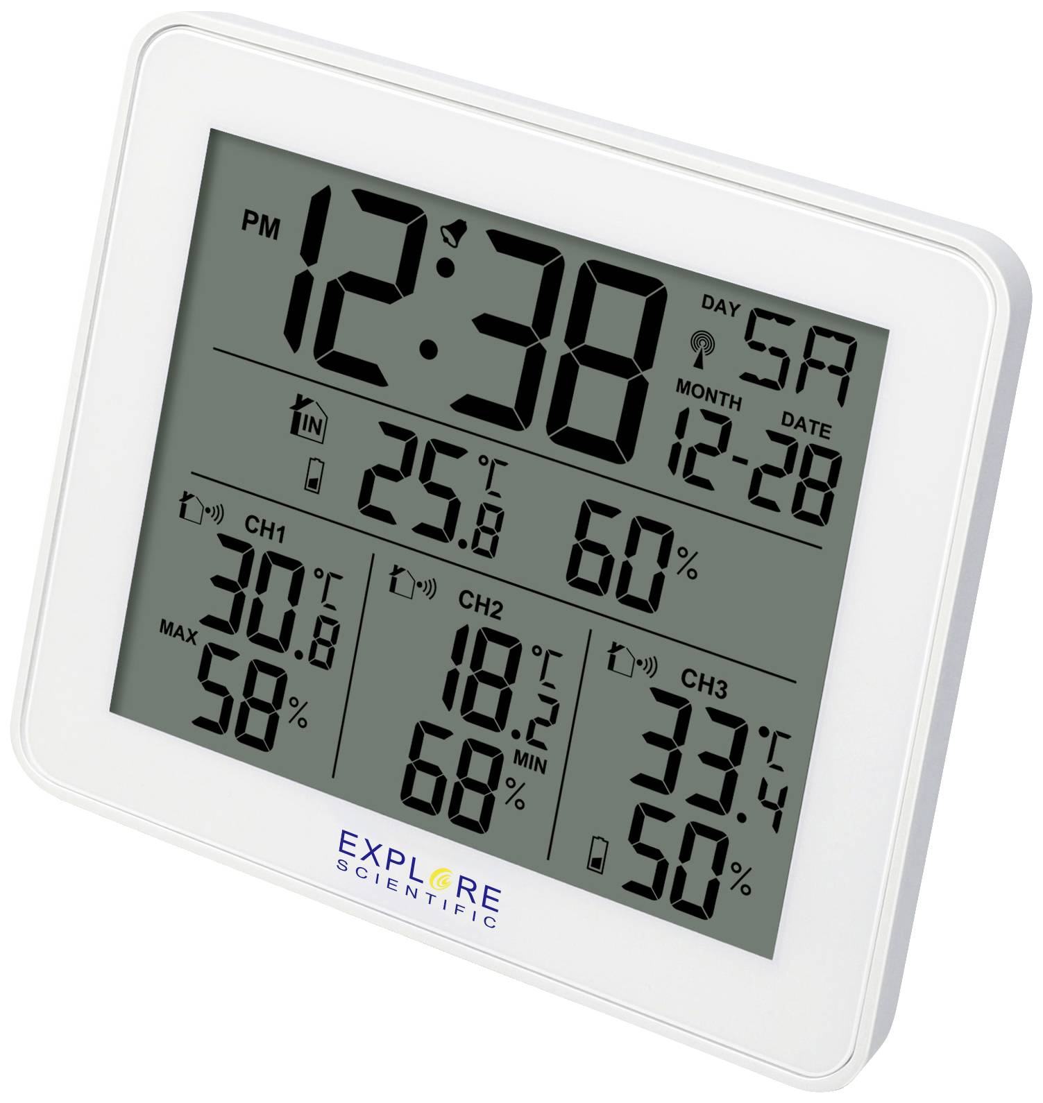 Explore Scientific WSH4003 Funk-Wetterstation Anzahl Sensoren max. 3 St.