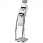 Deflecto 693145EU Prospektständer Silber, Transparent gefrostet DIN A4 Anzahl der Fächer 6 1 St. (B x H x T) 380 x 1250 x 420mm Deflecto 693145EU Prospektständer Silber, Transparent gefrostet DIN A4 Anzahl der Fächer 6 1 St. (B x H x T) 380 x 1250 x 420mm