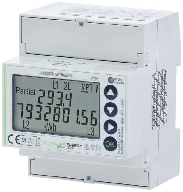 Gossen Metrawatt U289C METRALINE ENERGY U289C Drehstromzähler mit Wandleranschluss digital MID-konform: Ja 1St.