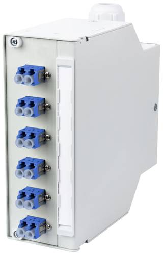 Metz Connect OpDAT REGpro splice 6xLC-Duplex OS2 LWL-Patchpanel 6 Port LC