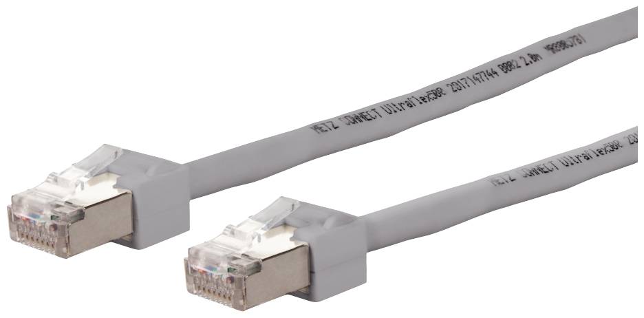 Metz Connect 13084U2033-E RJ45 Netzwerkkabel, Patchkabel CAT 6 S/FTP 2.00m Grau 1St.