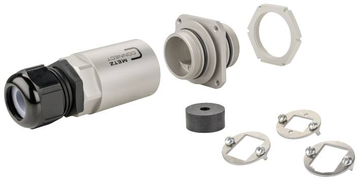Metz Connect 14040100-E MCO IP69k Steckverbinder-Schutzgehäuse für Außenanwendungen Aluminium