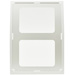 Deflecto 2305WEU Tisch-Prospekthalter Verwendung für Papierformat: DIN A5 hoch Weiß, Transparent 1
