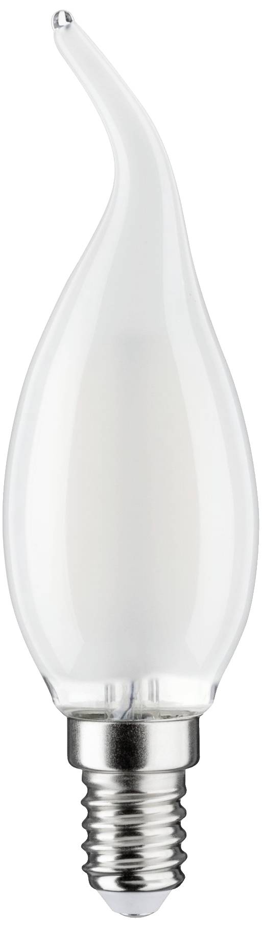 Eine LED-Kerzenlampe mit E14-Sockel und Flammenform, geeignet für dekorative Beleuchtung.