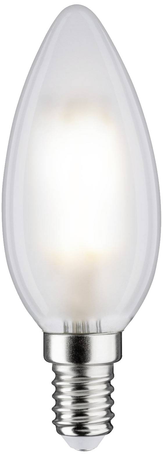 Eine leuchtende, tropfenförmige Glühbirne mit E14-Sockel, ideal für dekorative Beleuchtung in Kronleuchtern oder Wandlampen.