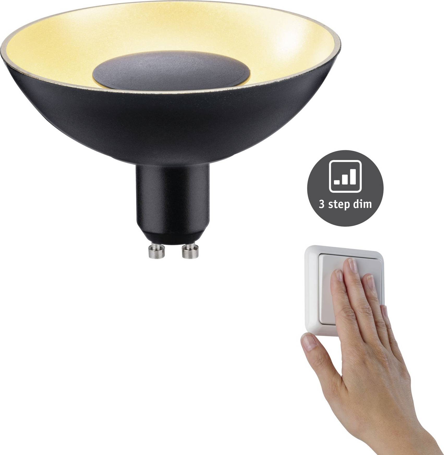 Paulmann 28794 LED EEK G (A - G) GU10 4.9 W Gold (Ø x H) 100 mm x 66 mm 1 St.