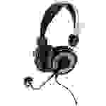 Vivanco IT-HS RET RC Computer On Ear Headset kabelgebunden Stereo Schwarz Headset, Lautstärkeregelu