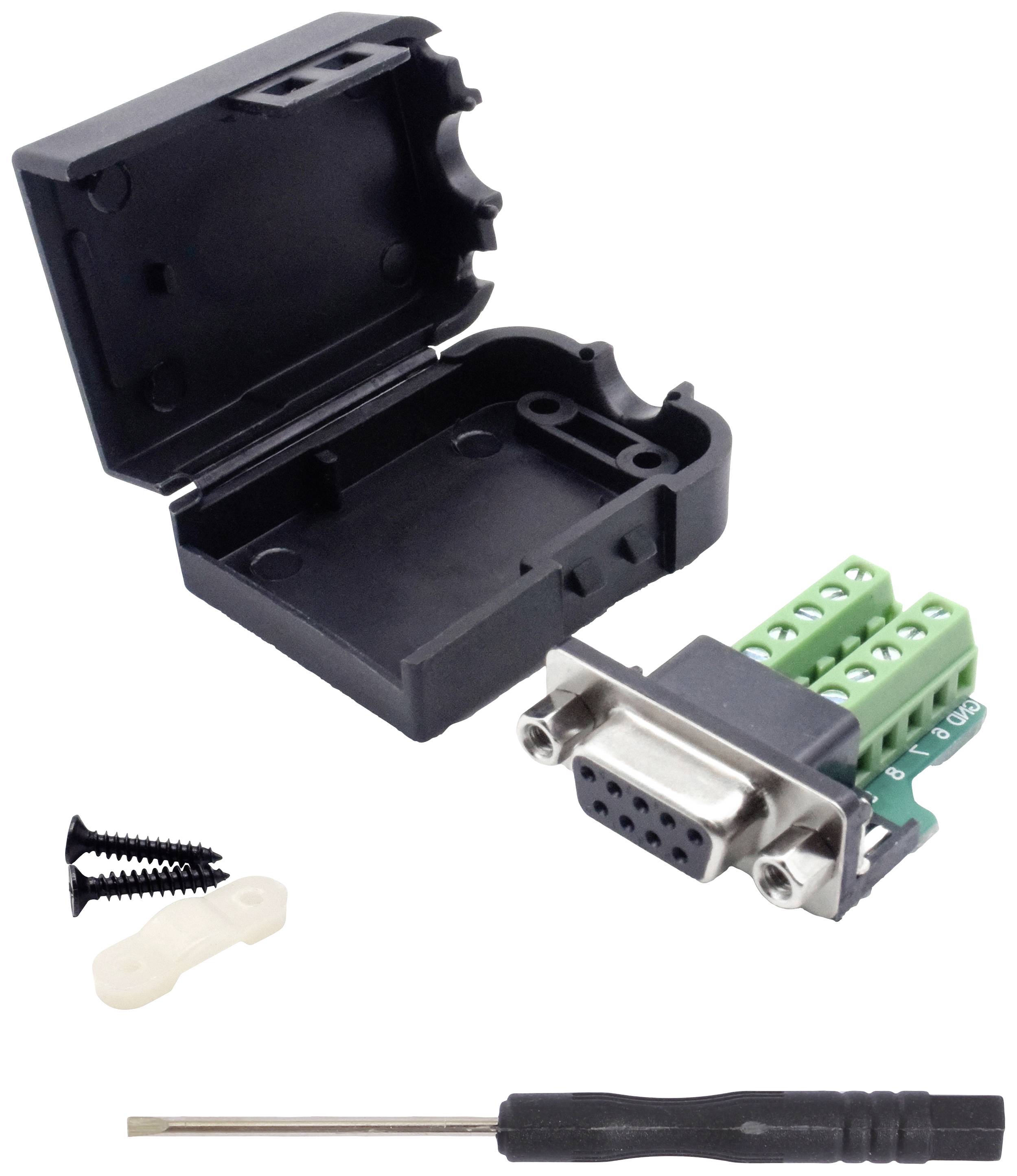 Quadrios 2010C249 D-SUB Buchse Polzahl: 9 Schrauben 1 Set