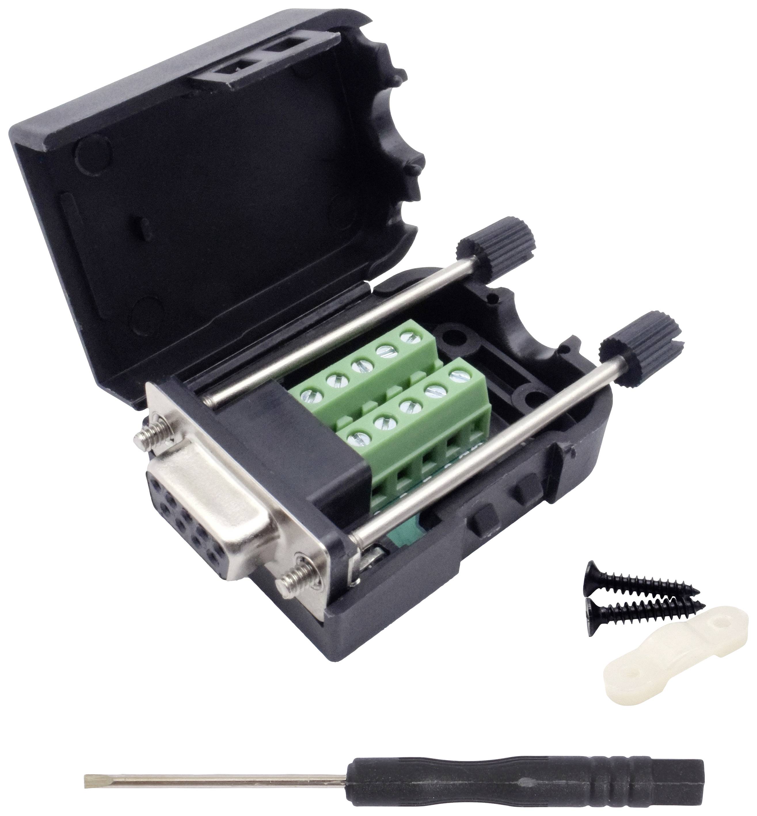 Quadrios 2010C247 D-SUB Buchse Polzahl: 9 Schrauben 1 Set