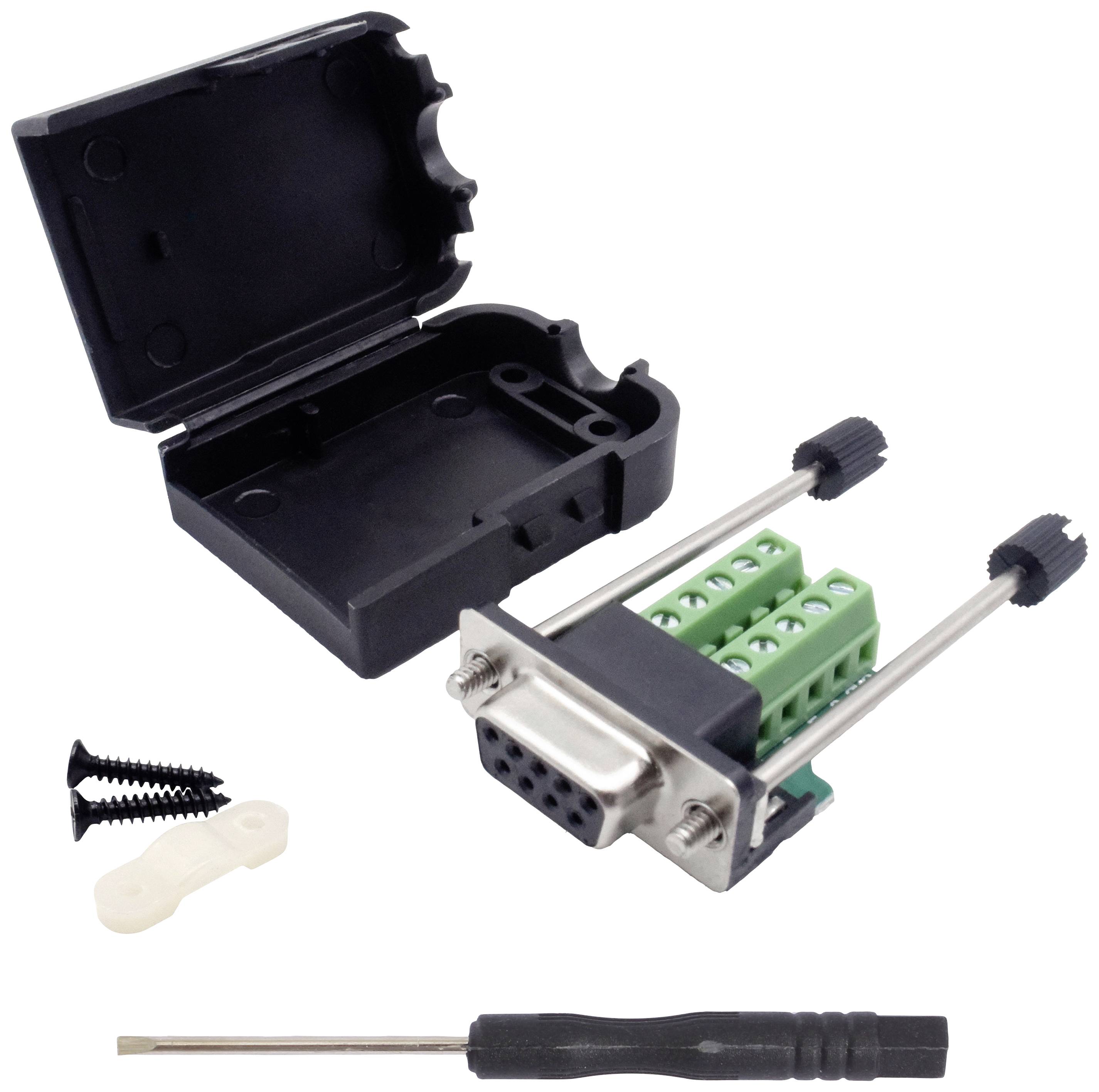 Quadrios 2010C247 D-SUB Buchse Polzahl: 9 Schrauben 1 Set