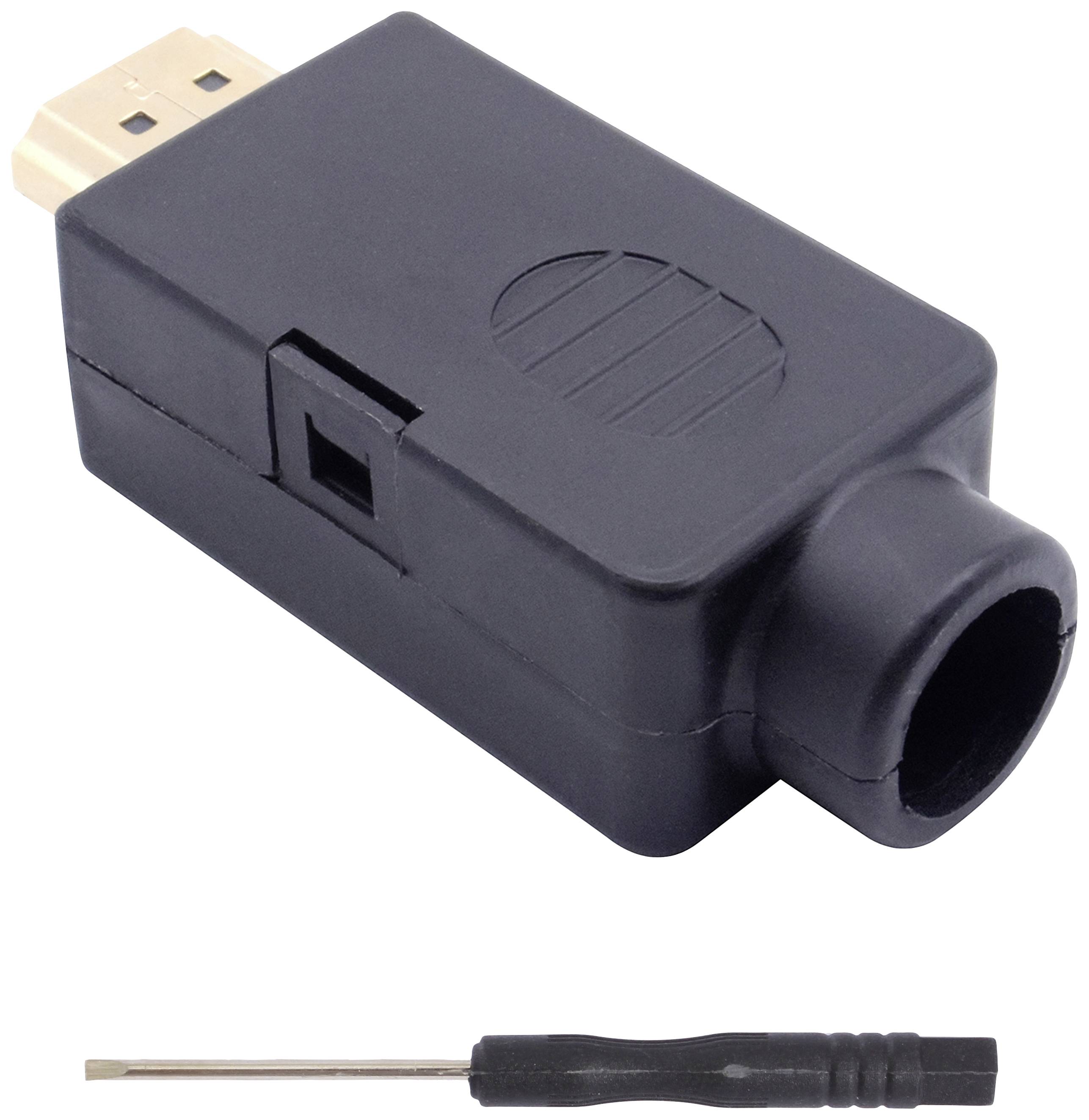 Quadrios 2010C262 HDMI-Steckverbinder Stecker, gerade Polzahl: 20 Schwarz 1 Set