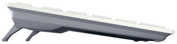 CHERRY KW 7100 MINI BT Bluetooth® Tastatur Deutsch, QWERTZ Weiß Geräuscharme Tasten, Multipair-Funktion