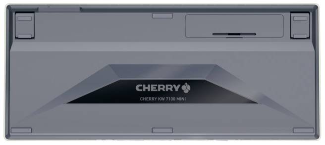 CHERRY KW 7100 MINI BT Bluetooth® Tastatur Deutsch, QWERTZ Weiß Geräuscharme Tasten, Multipair-Funktion