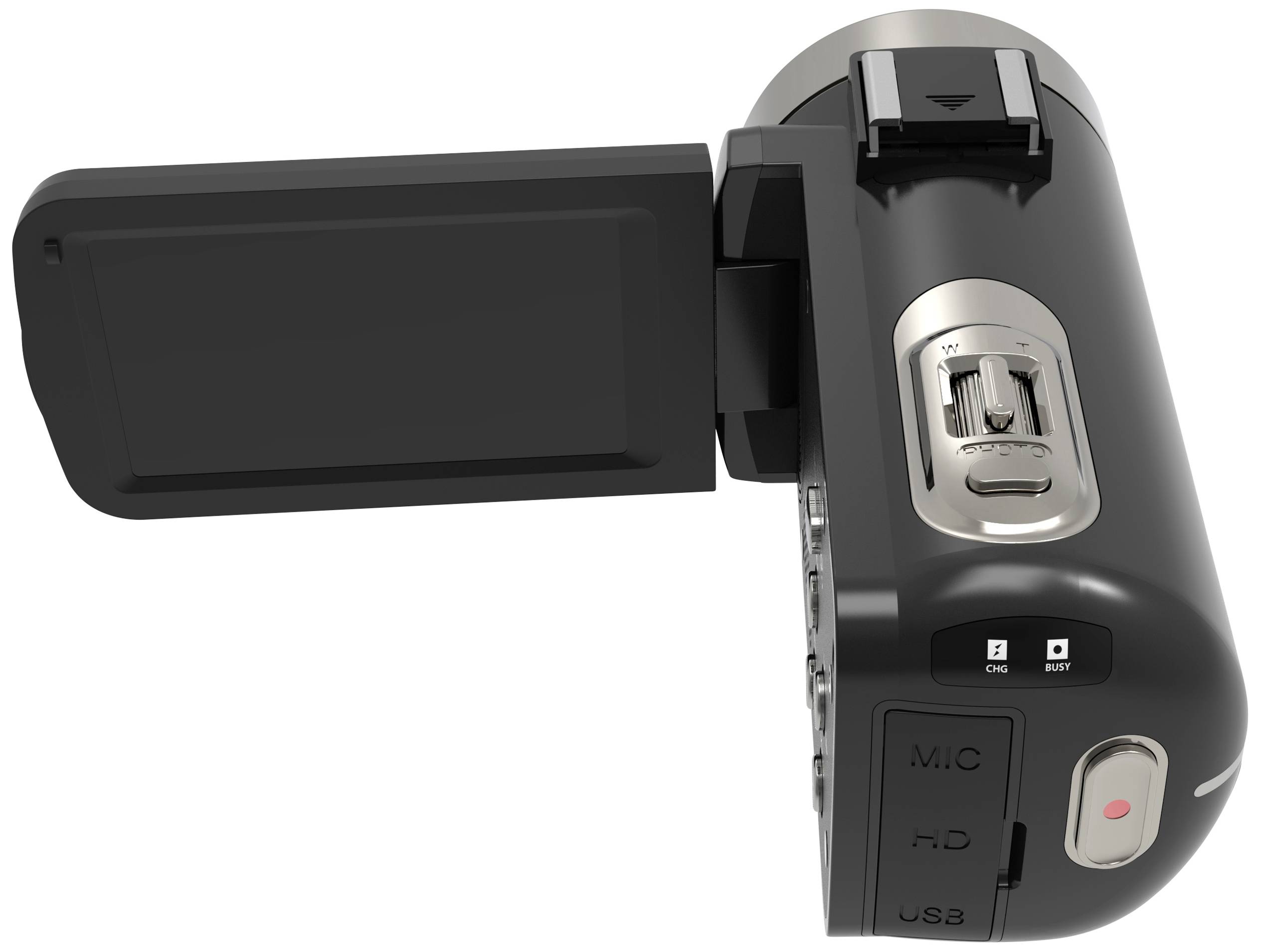 Renkforce RF-5798910 4K Camcorder 7.6cm 3 Zoll 13 Megapixel Schwarz